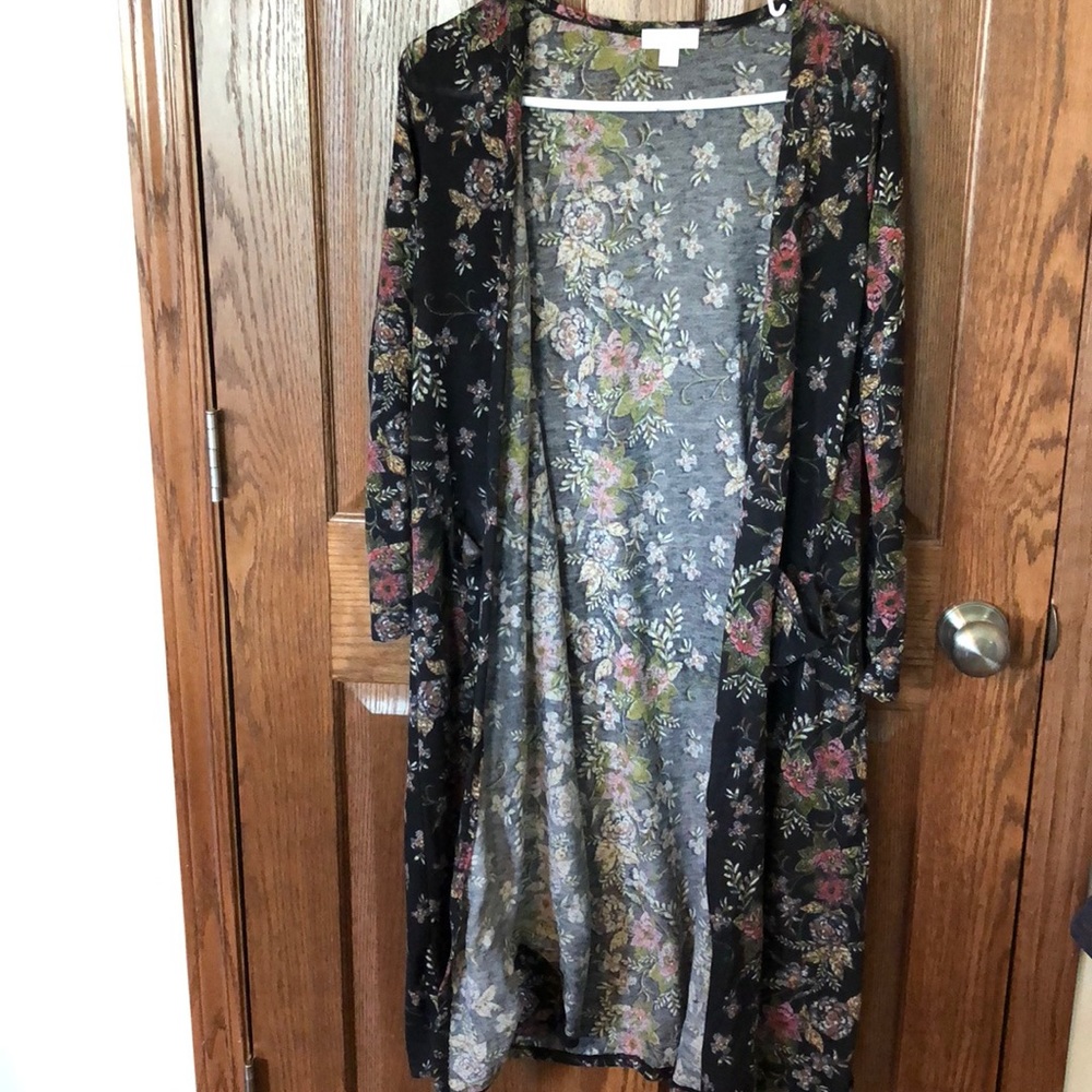 Lularoe Black Floral Sarah
